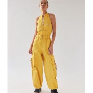 UO Zola Halter Utility Jumpsuit